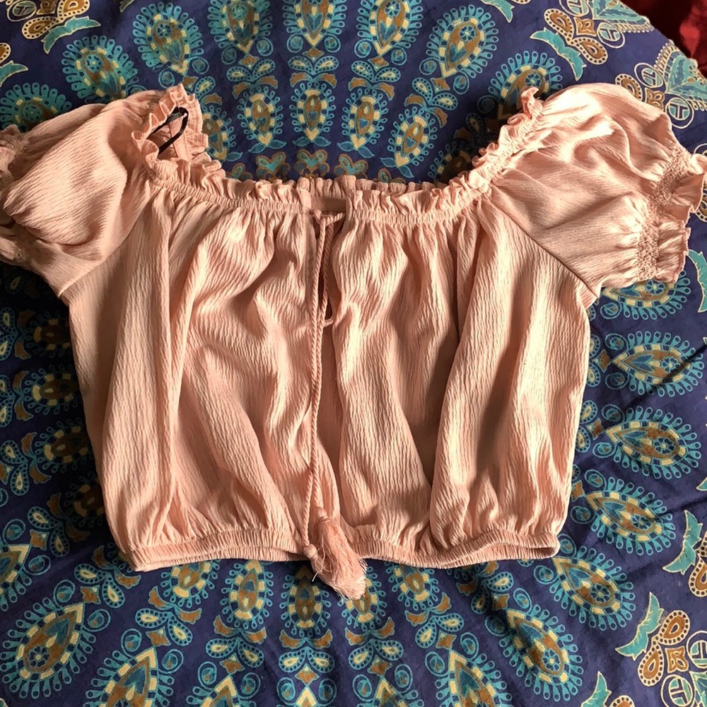 Pink Blouse Crop